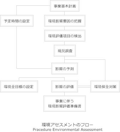 環境アセスメントのフロー Pracedure Environmental Assessment