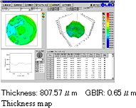 Thickness: 807.57μm GBIR: 0.65μm Thickness map